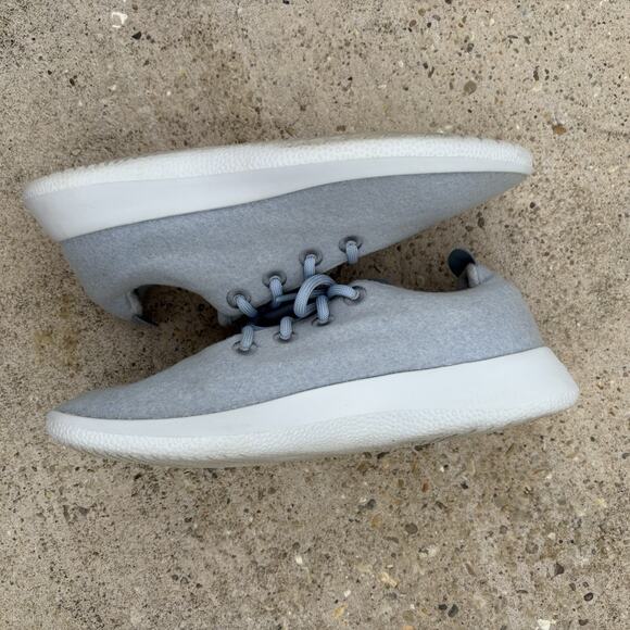 allbirds Wool Runners Mens Size 9 Light Blue Lace-Up Comfort Running Shoes - Picture 7 of 8